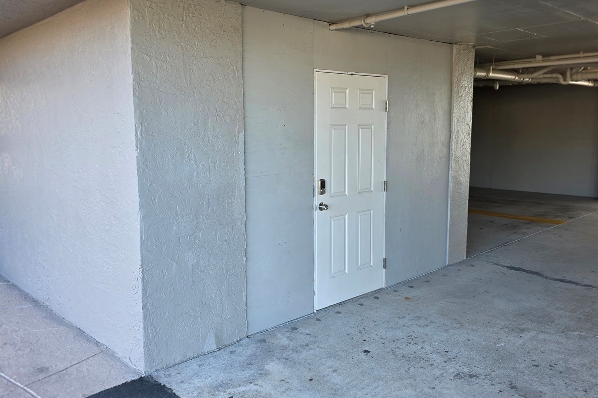 Storage area under building