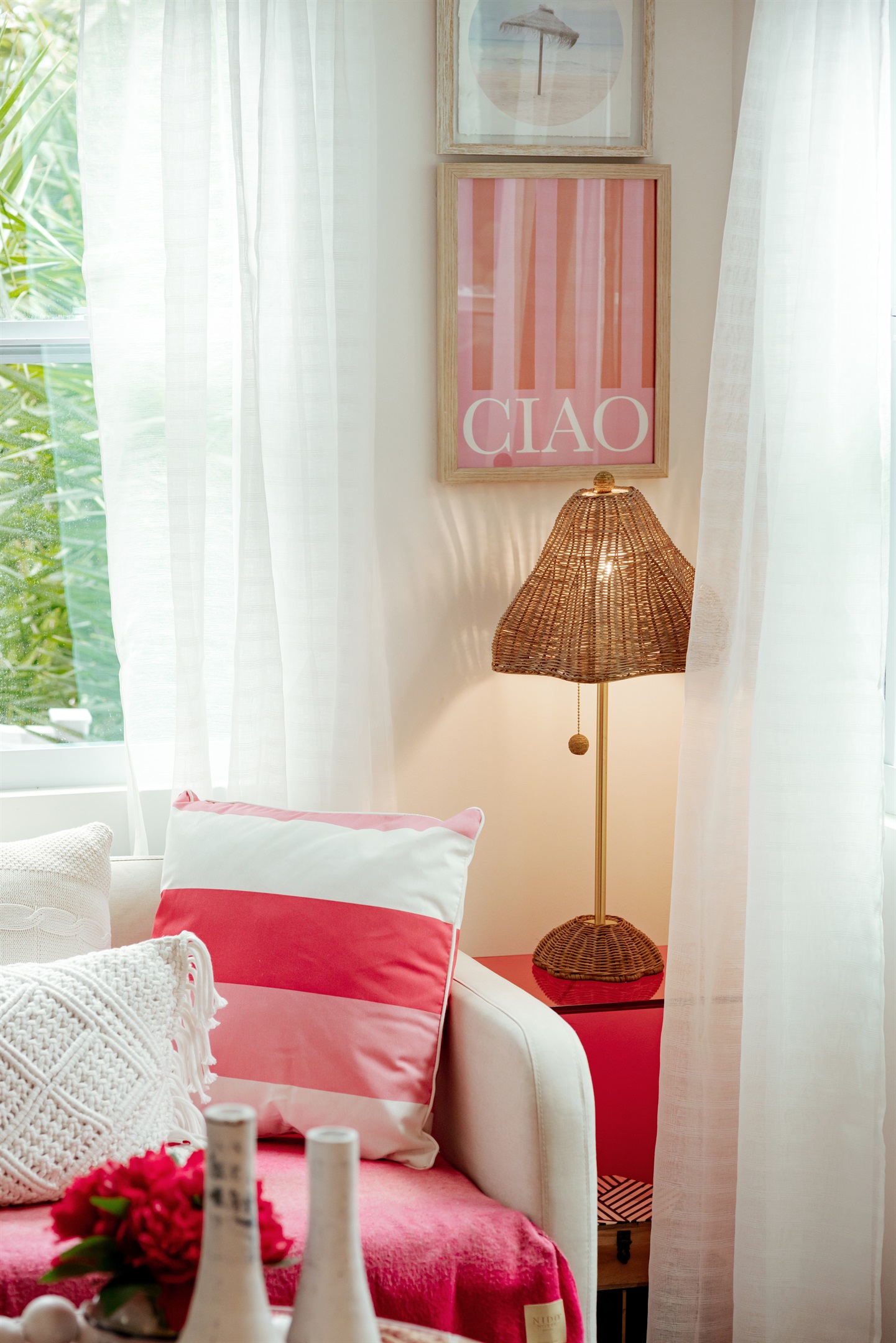 The office area is cozy yet spacious, with plenty of room for intimate conversations or working from the desk.