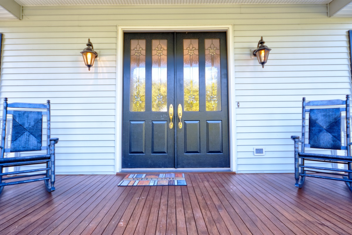 Front porch opportunity to rock!