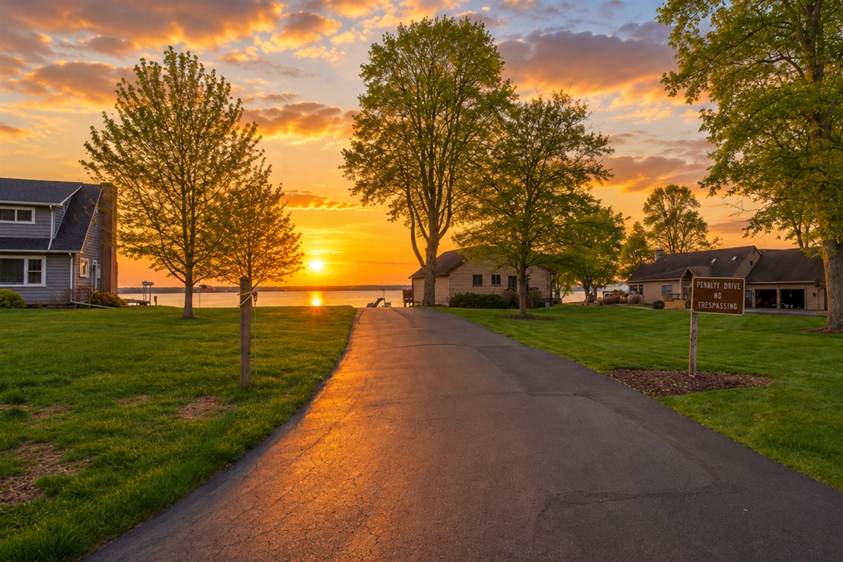 Private, tree-lined retreat with spacious grounds and peaceful surroundings. 🌳🚗