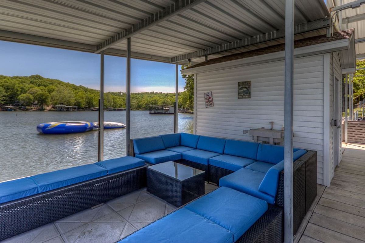 Comfortable furniture, Water trampoline, 48’ slip, PWC lift x2