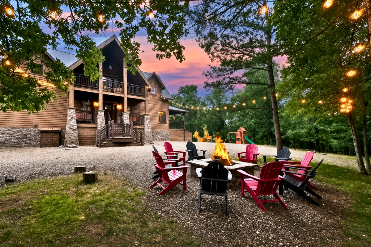 Host memorable evenings by the firepit, where stories glow as brightly as the embers