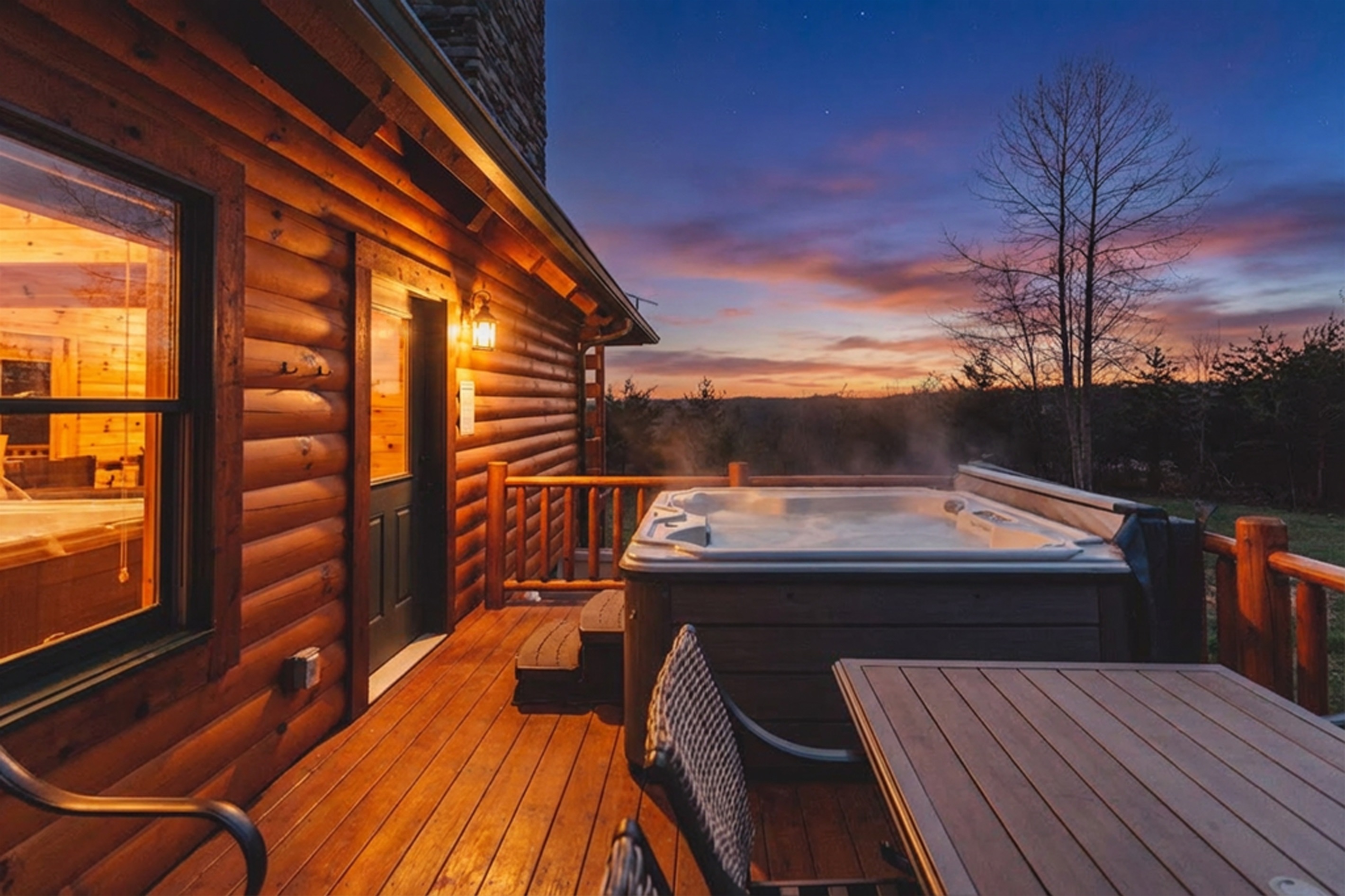 Enjoy dinner on the deck and soak in the sights!