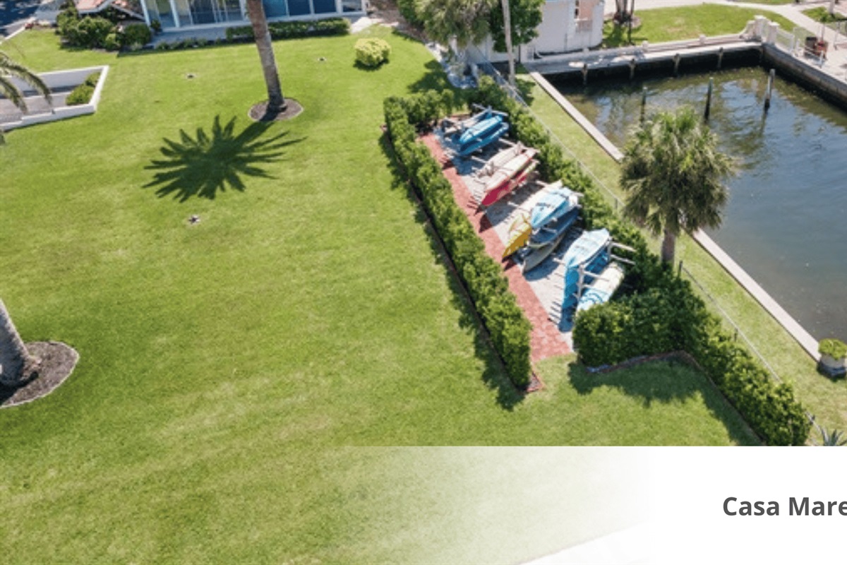 Provincial Gardens Kayak Storage