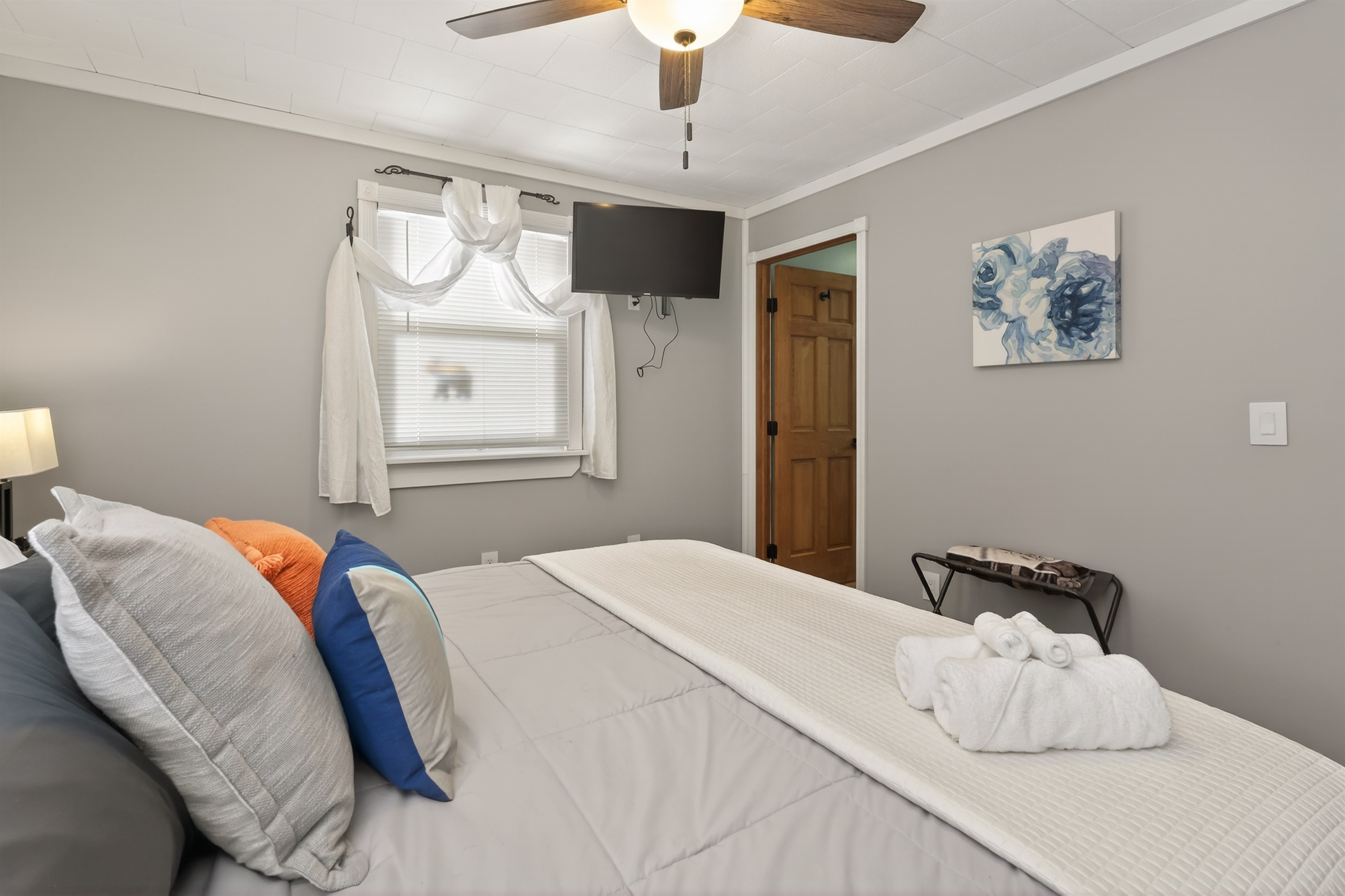 Bedroom #1 King Master with shared half bath attached