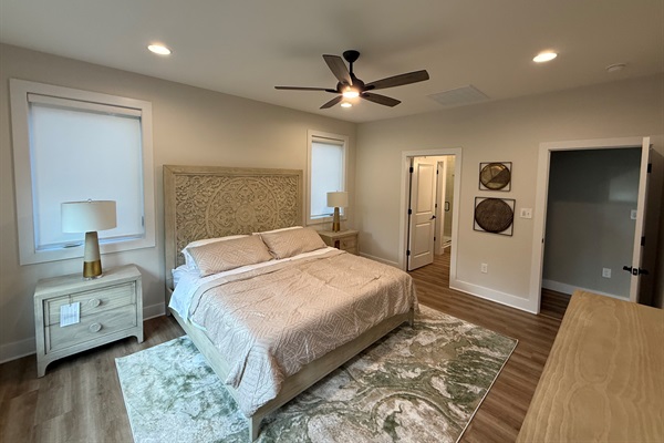 Master bedroom, main level