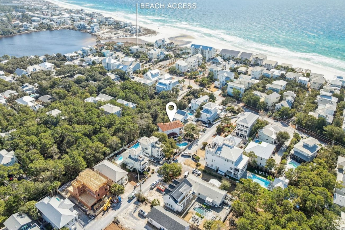 There are 2 beach accesses in our neighborhood. 1)  Eastern Lake access = must walk through the Eastern Lake outfall (can be ankle deep or waste deep) It's a beautiful open beach with space for children to play in the lake on red flag days!