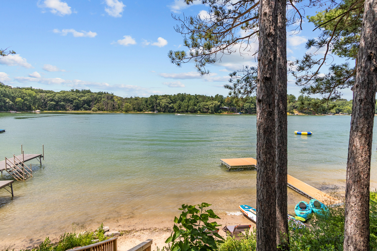 Spend your days swimming, paddling, fishing, or simply unwinding on the private pier.