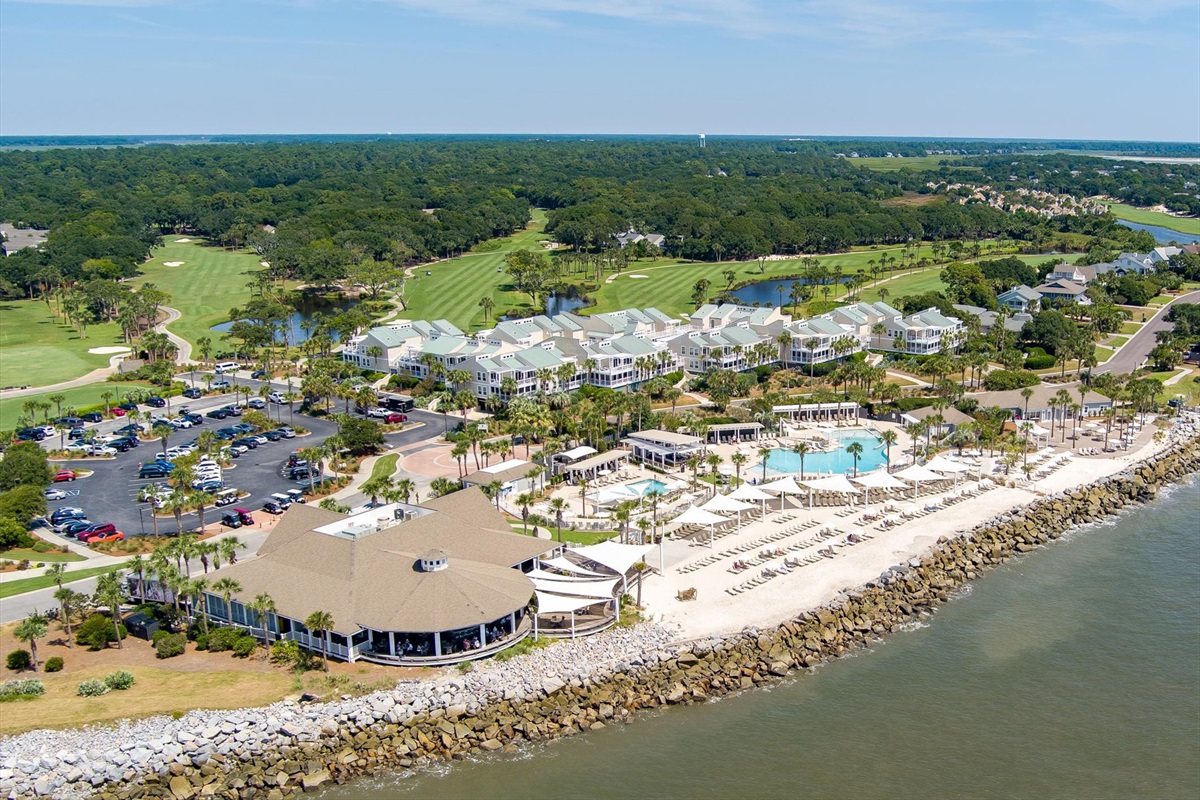 Seabrook Island Beach Club with 2 oceanfront pools, 3 restaurants, 2 bars, and Seabrook Island Shoppe