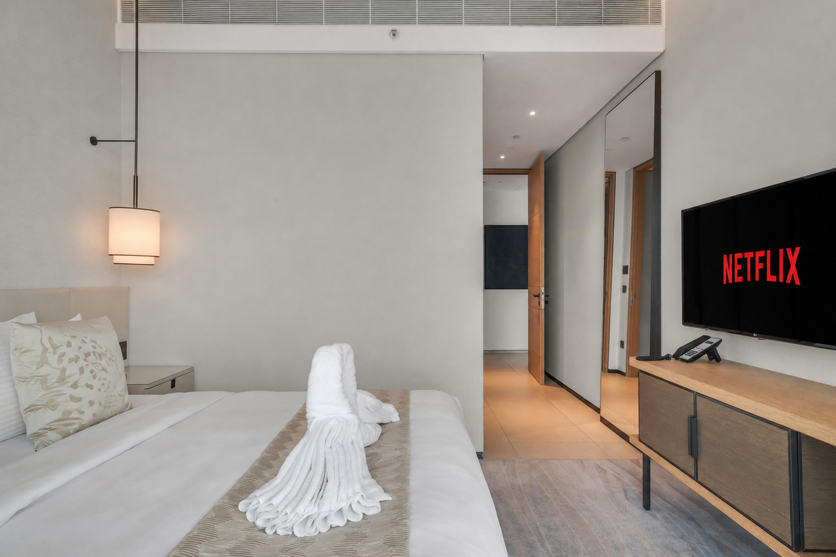 Second bedroom with en suite bathroom and panoramic view