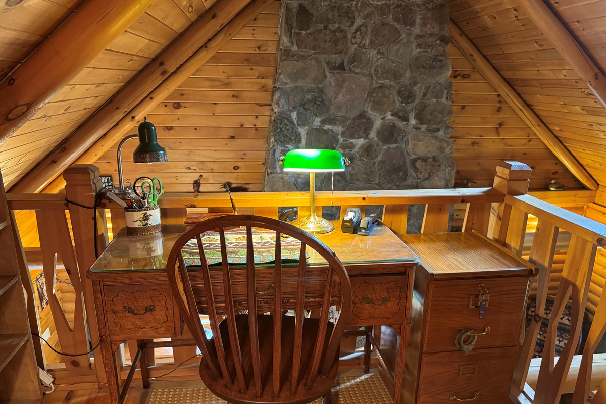 Desk space on 2nd floor landing