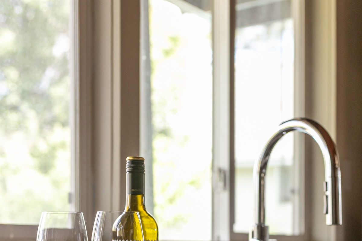 Spacious countertops provide plenty of room for preparing meals, from quick snacks to full family dinners.