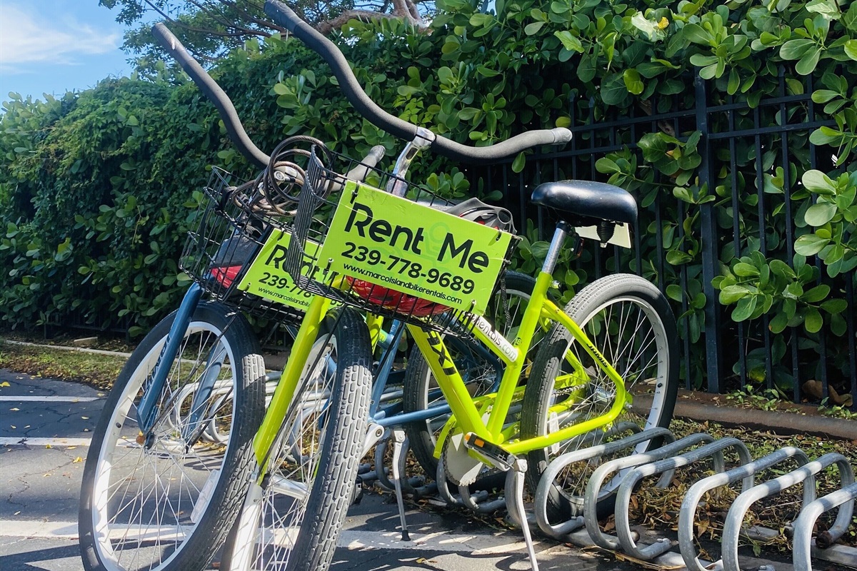 “On site” bike rentals available
