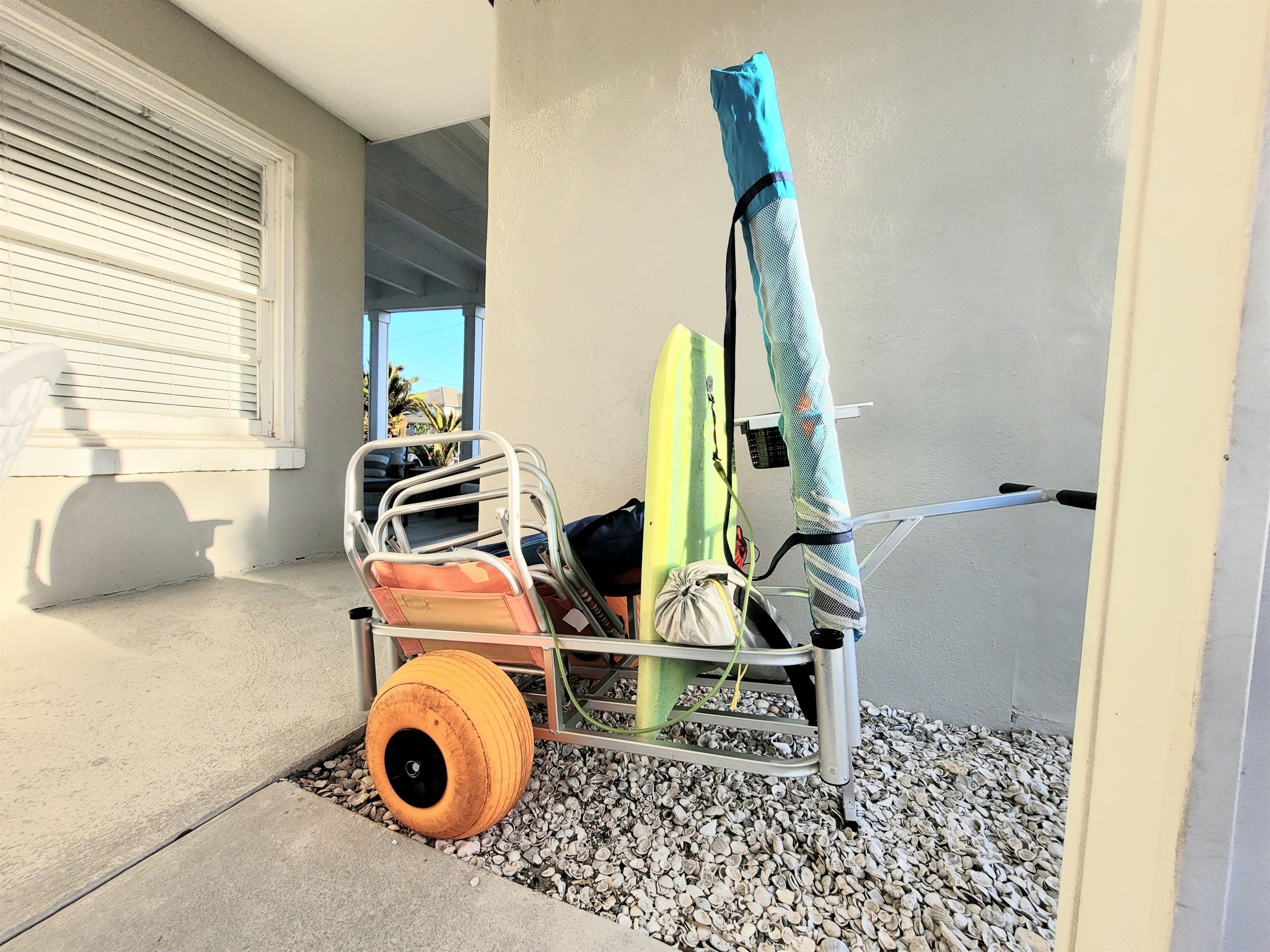 Beach Gear w/ cart for use during your stay