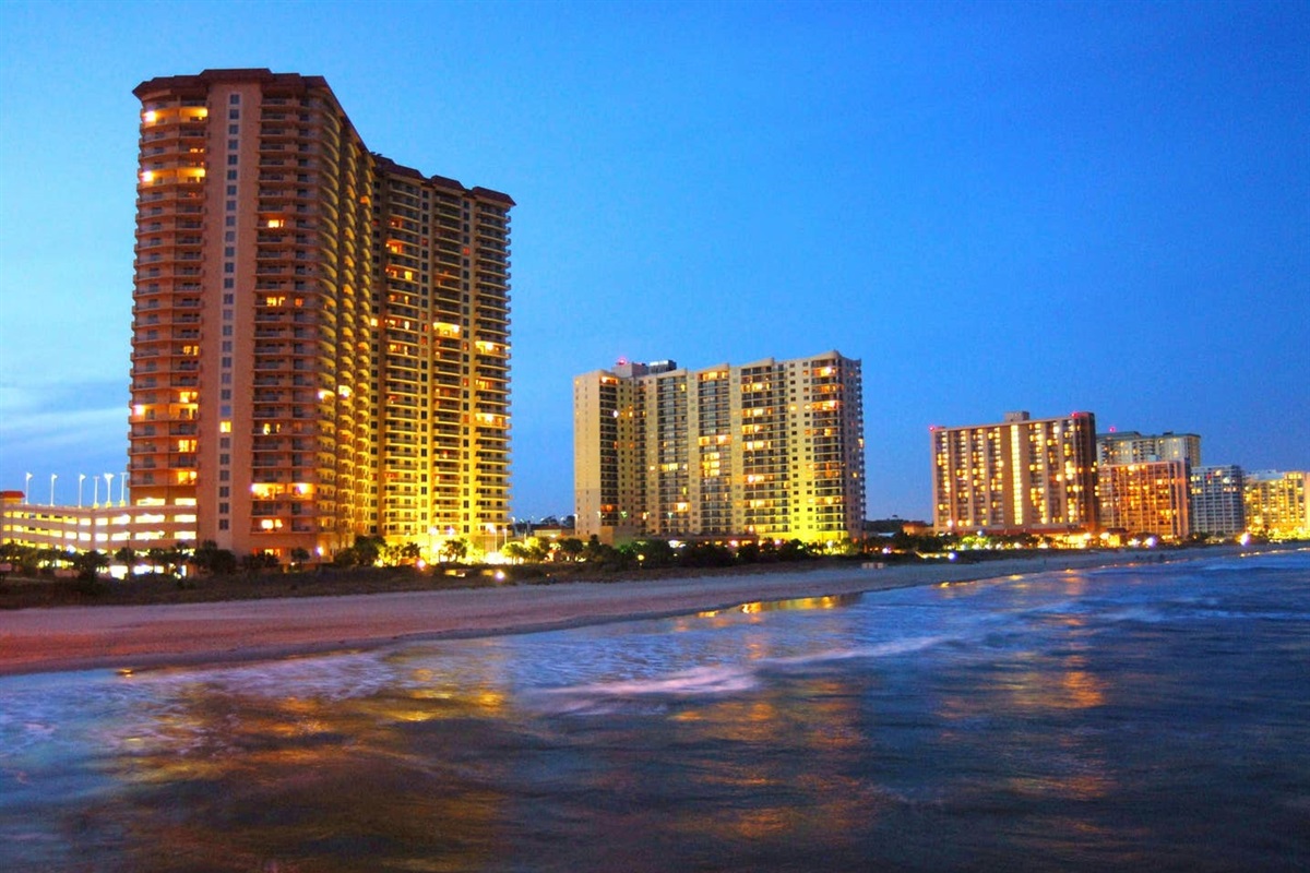 Beach View at night