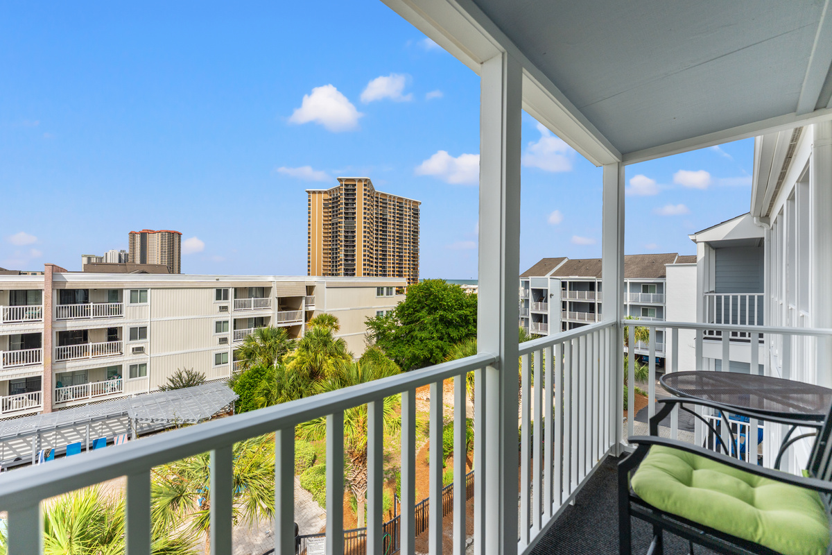 Great balcony views from the Main Bedroom