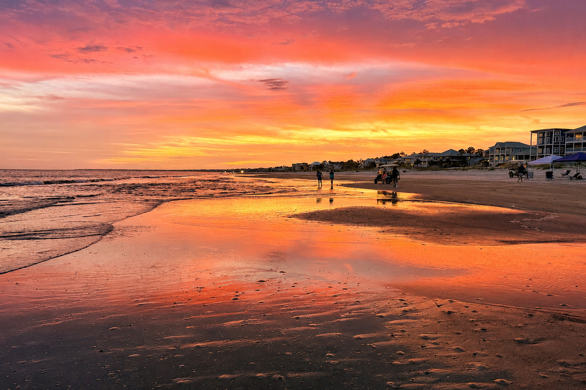 Unforgettable Gulf Coast sunsets await just steps away. End each day with vibrant skies, peaceful shoreline walks, and one of the most breathtaking sunsets on Florida's Forgotten Coast.