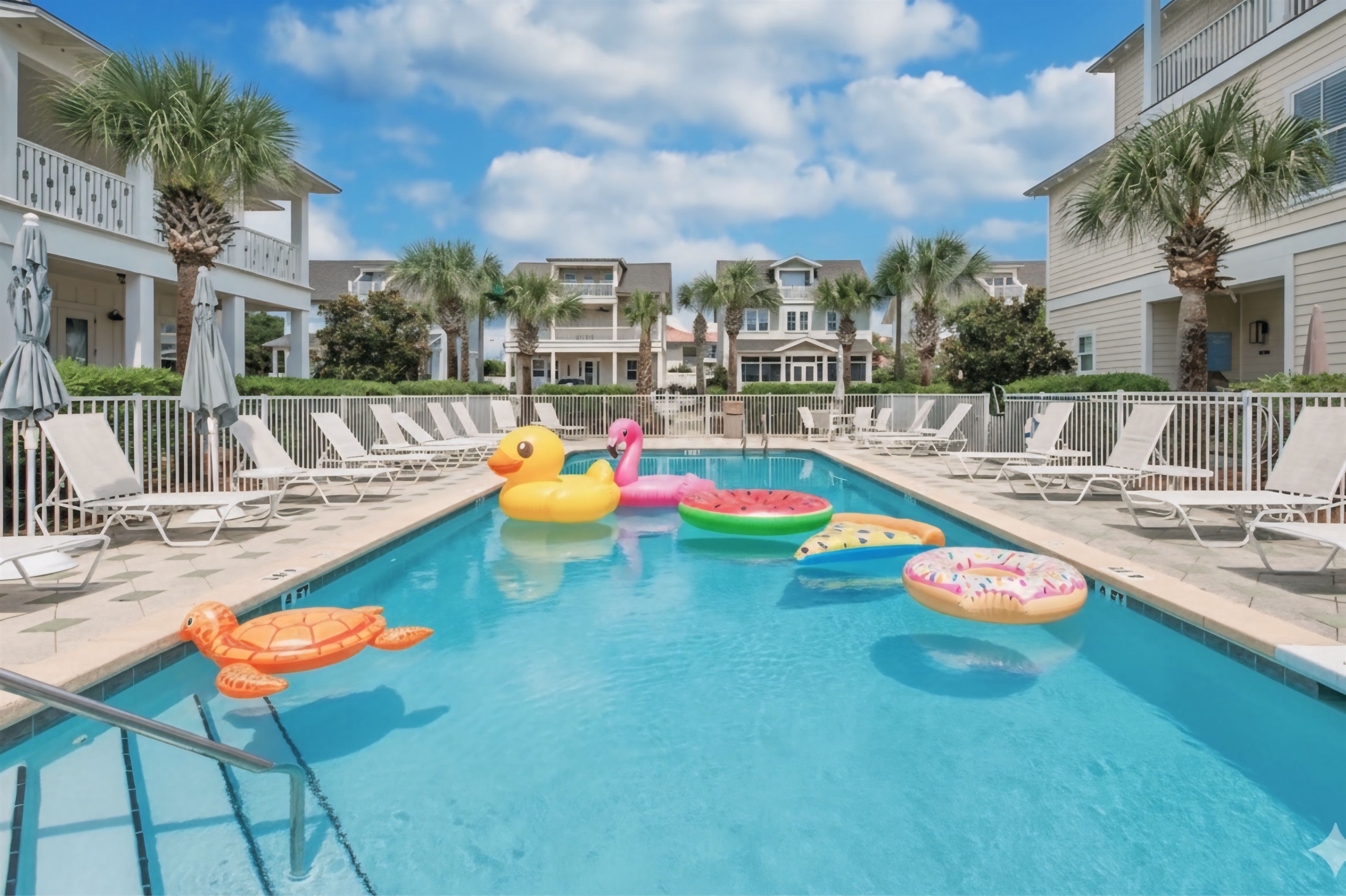 Relax and unwind in the seasonally heated community pool, perfect for year-round enjoyment!