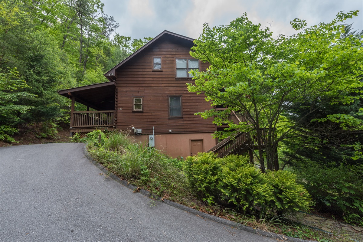 Side of house and Driveway