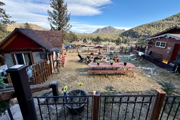 Gather for meals or morning coffee surrounded by fresh air and open mountain views.