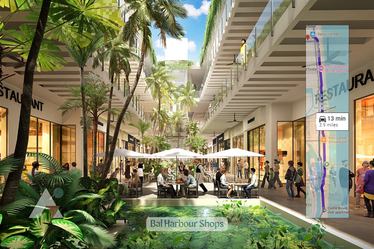 Bal Harbour Shops is an internationally renowned luxury shopping destination situated just north of Mid-Beach. The open-air center features high-end designer boutiques such as Gucci, Chanel, and Prada, situated within tropical gardens, palm trees, and koi 