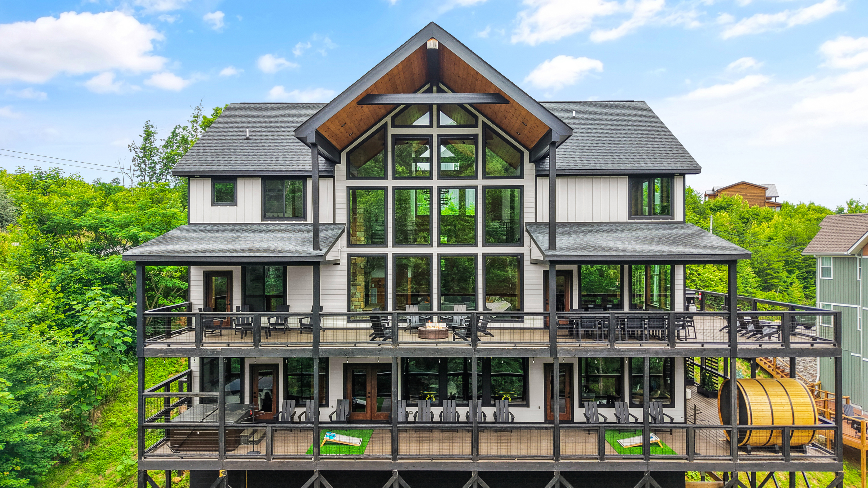 Copper Lodge is a spacious, luxury mountain retreat thoughtfully designed to host large groups of up to 26 guests in total comfort & style. With over 8,000 square feet of living space & a variety of upscale amenities, the home is perfect for family reunion