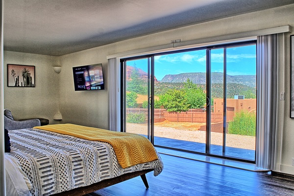 Master bedroom with king bed AND queen bed