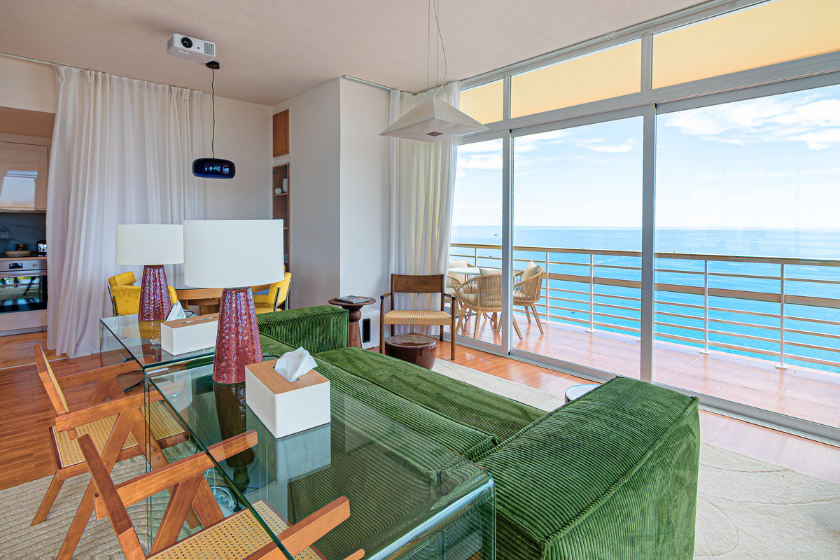 Panoramic Mediterranean views from the living room