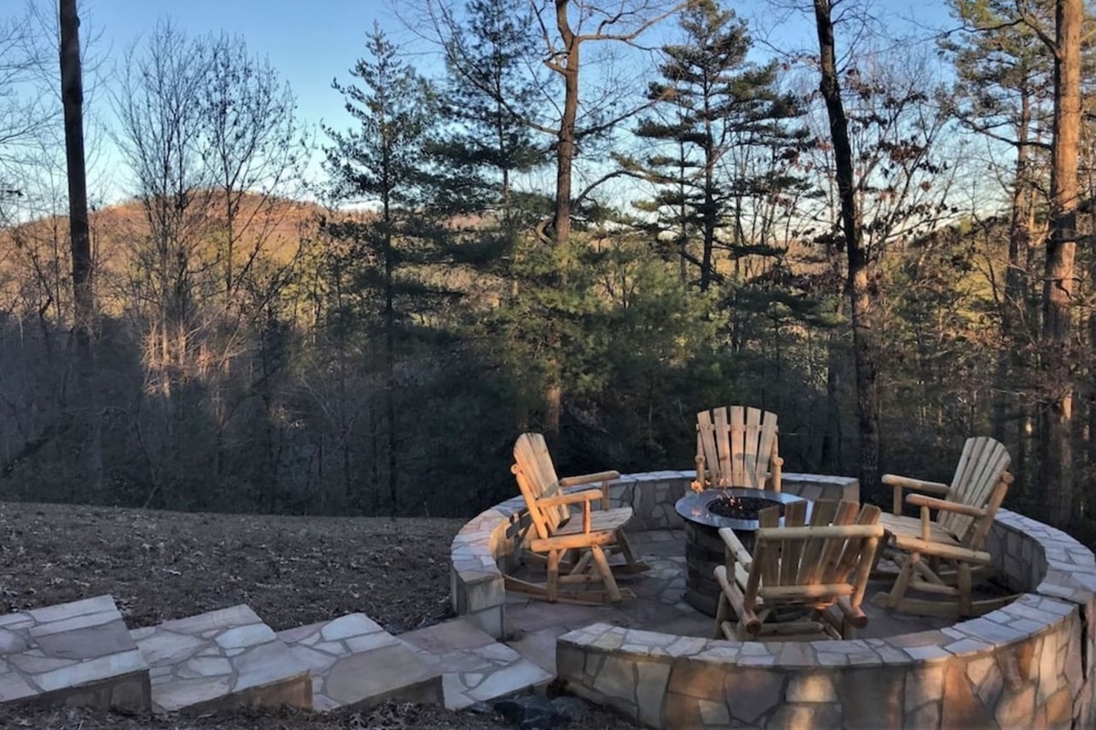 Firepit and relaxation