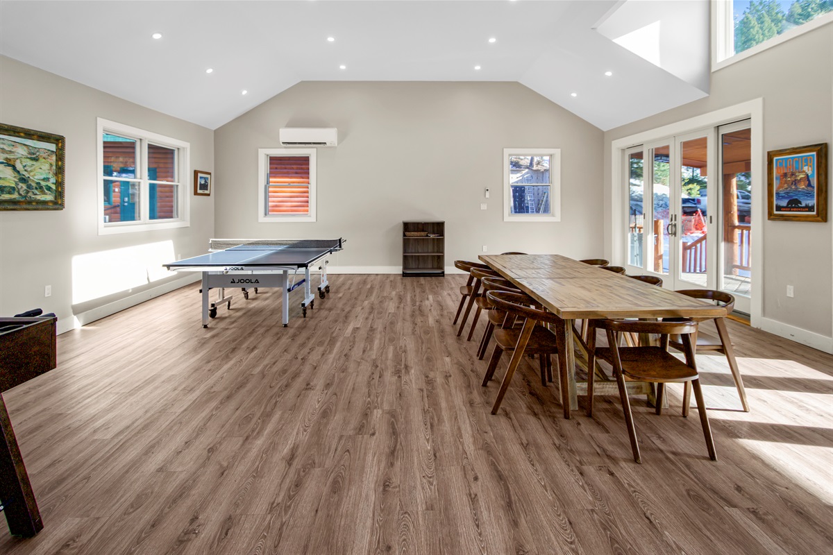 Dining room and Game room on 2nd floor