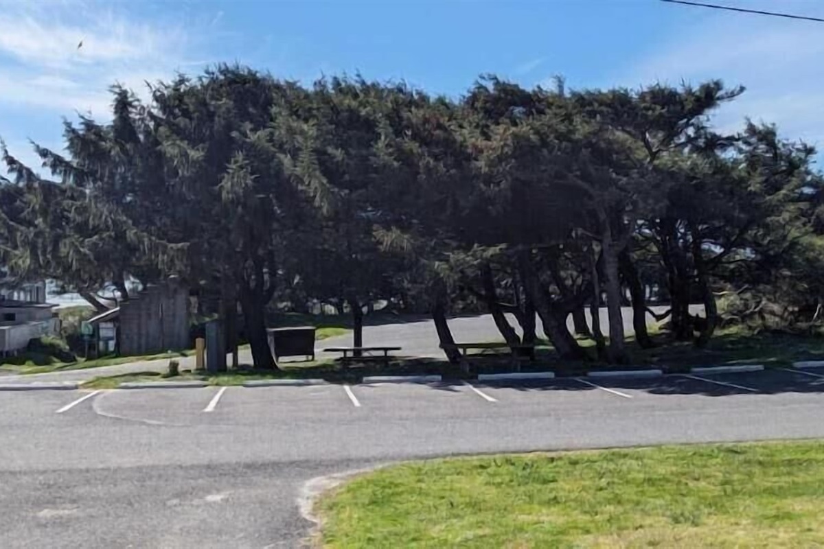 county park across the one lane street