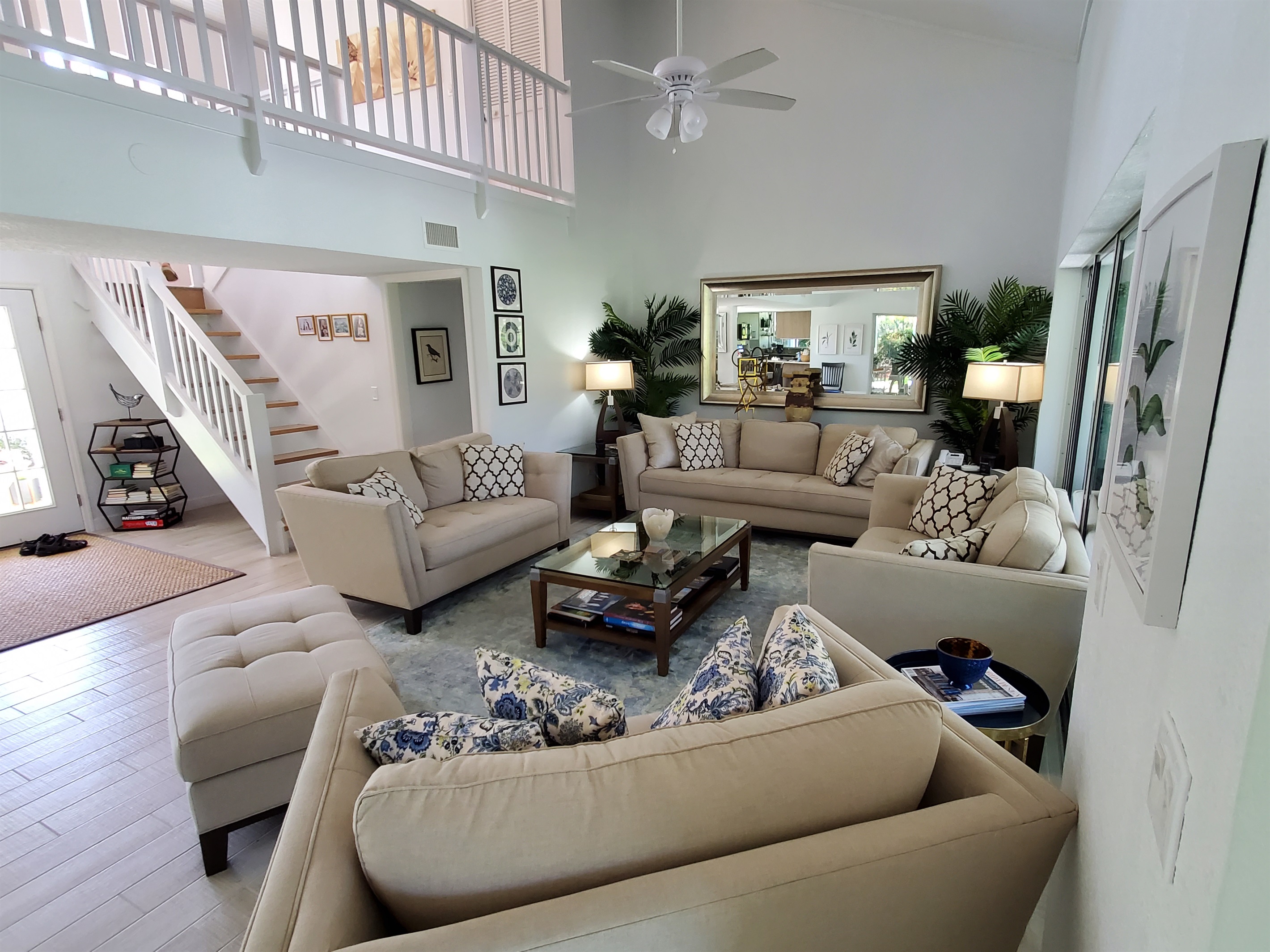 1st level - entry way and living room