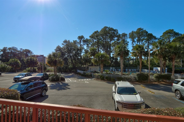 Beach is directly to the left