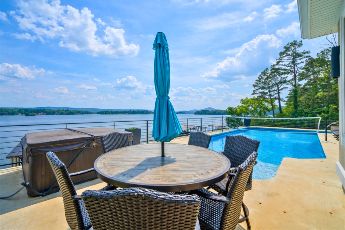 With serene views all around, this pool area is designed for laid-back days and peaceful moments.
