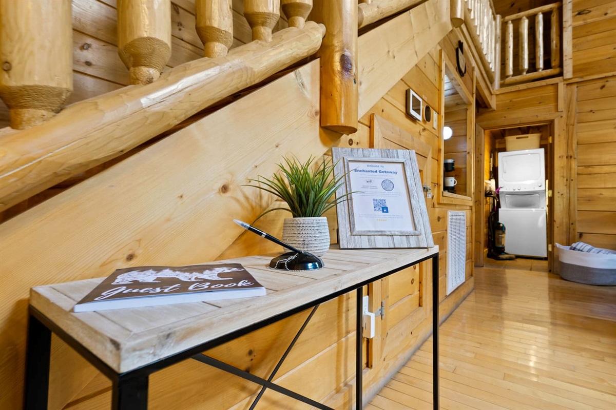 Please sign our guestbook. We love to hear about our guest's stay in the Smoky Mountains and see all the places in the world they travel from!