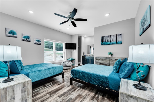 Bedroom#2 with 2 full size beds