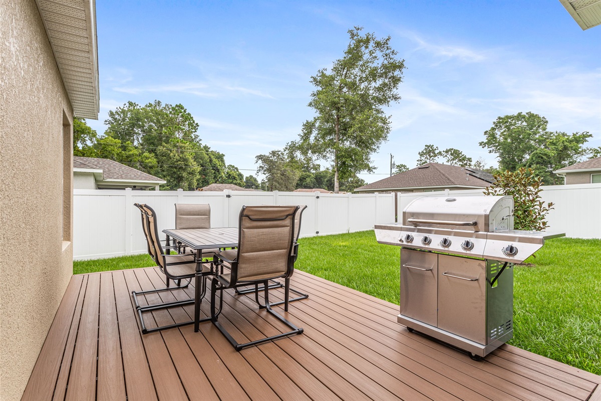 Deck and Gas Grill