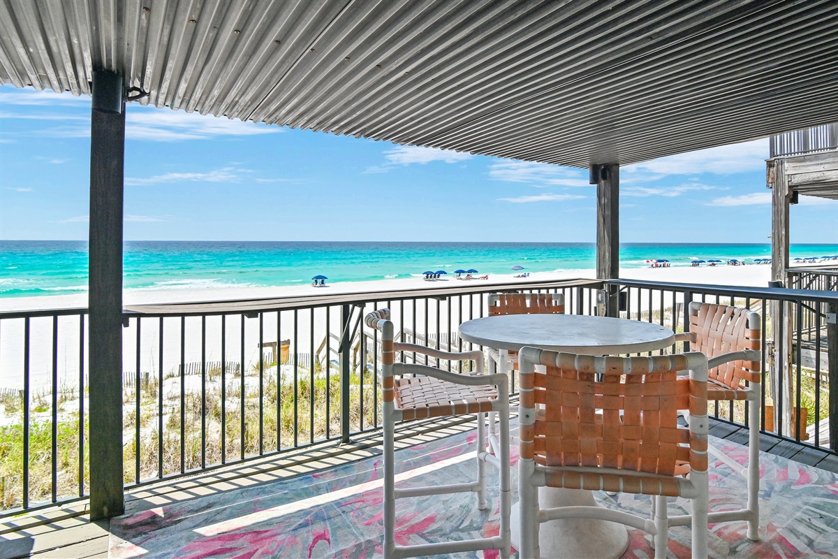 2nd Floor Patio has dining and bar seating + gas grill! Come Relax at Costa Del Sol A10