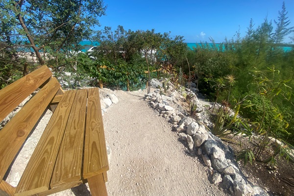 Bring your morning coffee to the top of the hill to take in the beautiful views of the sunrise over Hoopers Bay. 