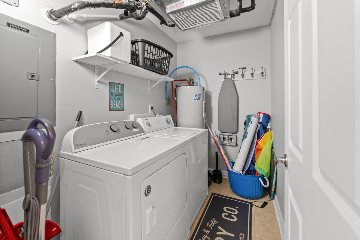 Washer and Dryer plus a few beach supplies