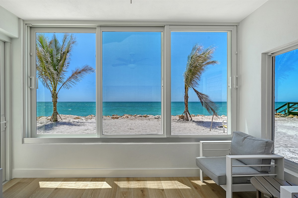 Views are direct Gulf-front, north and south from the lanai!