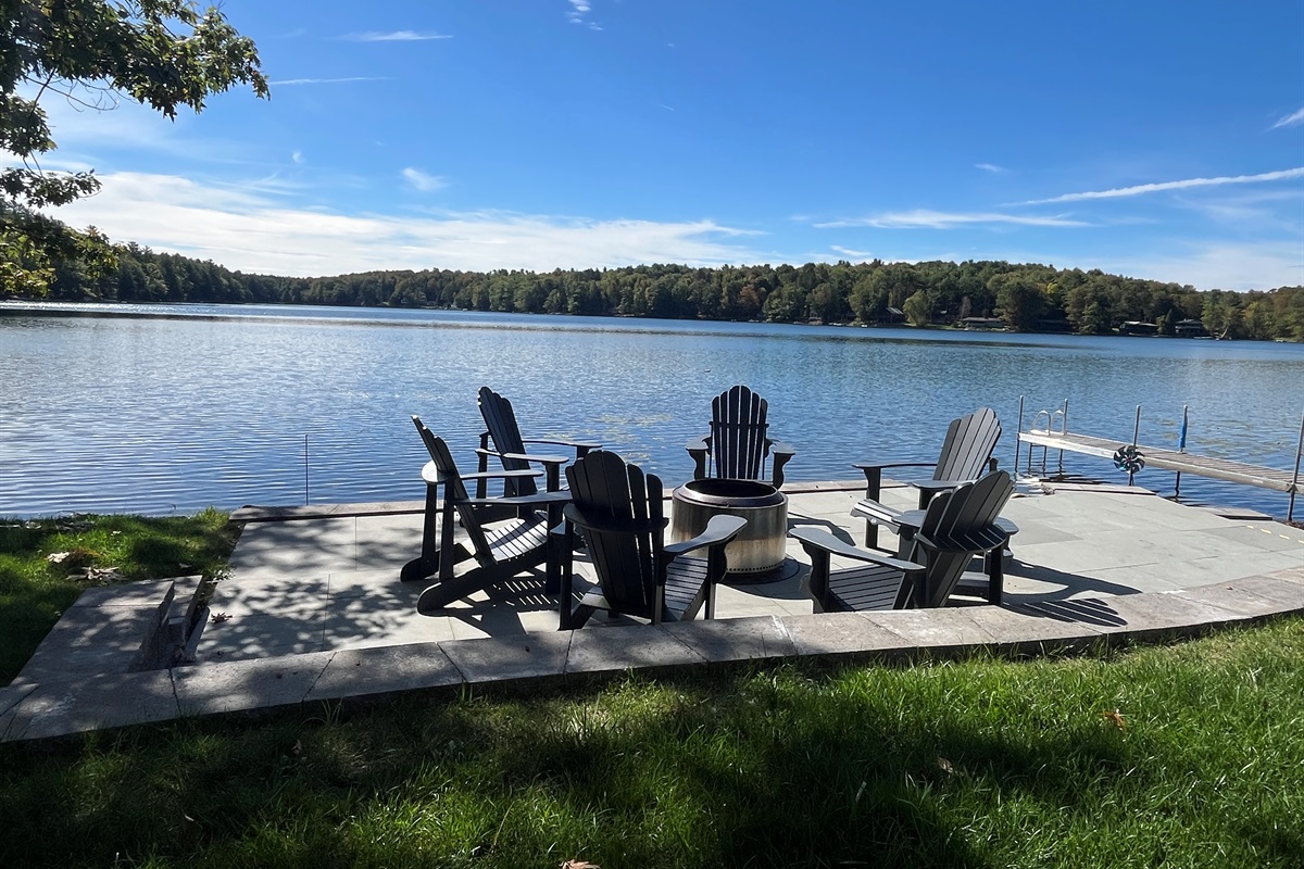 Firepit with stunning views