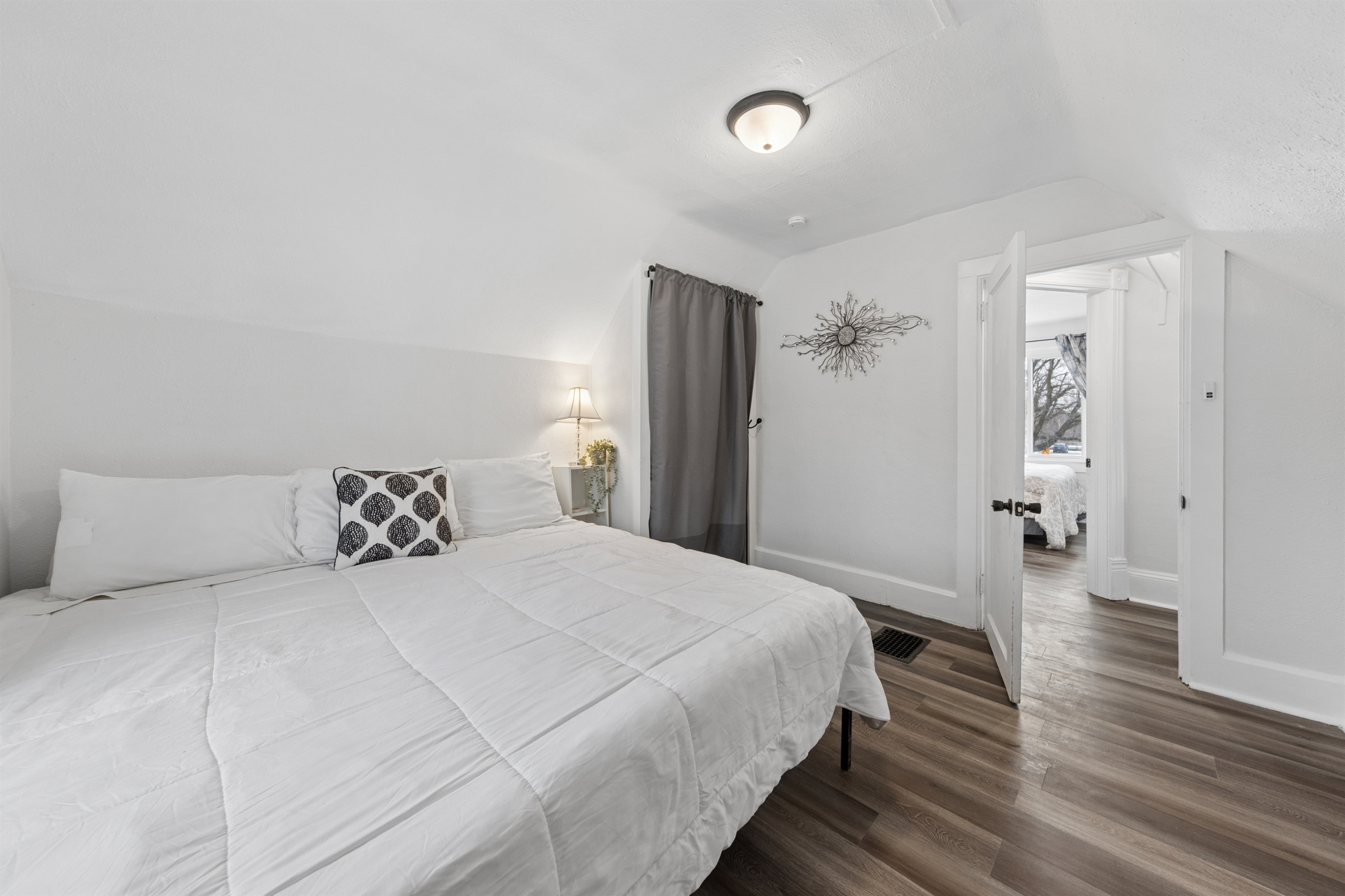 There's a closet and luggage rack for your use.