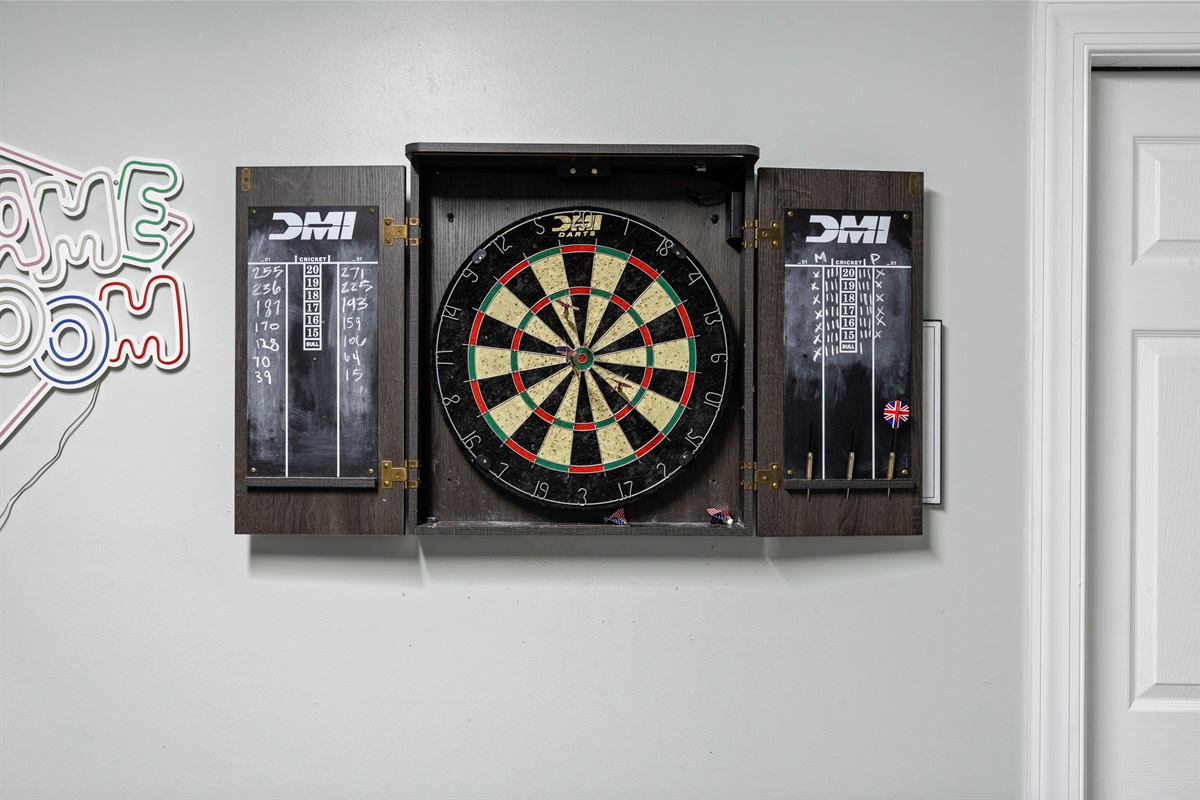 Dartboard in Game Room