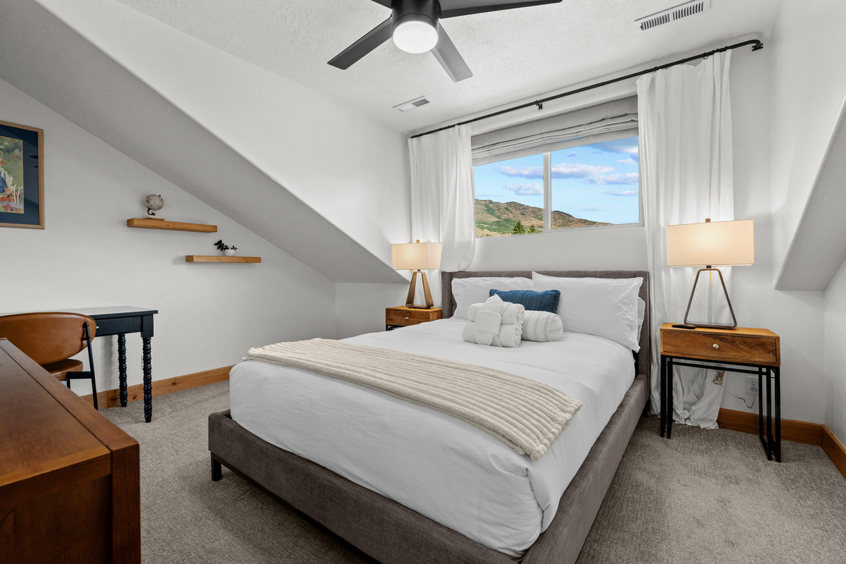 Settle into the comfortable queen bed and enjoy a peaceful space designed for genuine downtime.