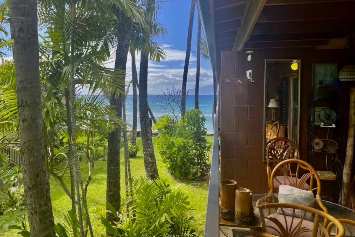 Partial ocean view from the Lanai