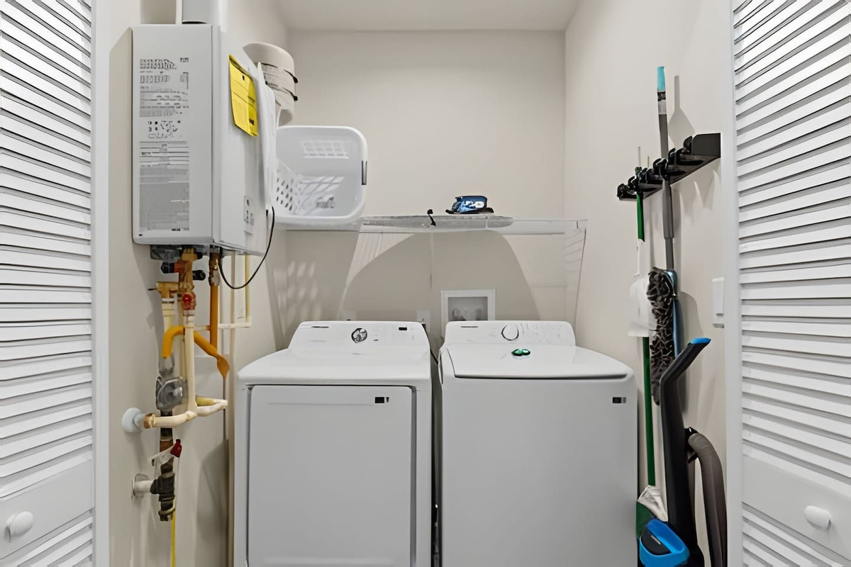 Enjoy the ease of in-unit laundry during your stay.