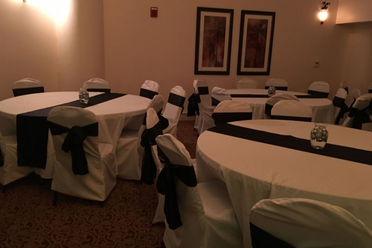 Onsite Banquet Room Available to Rent