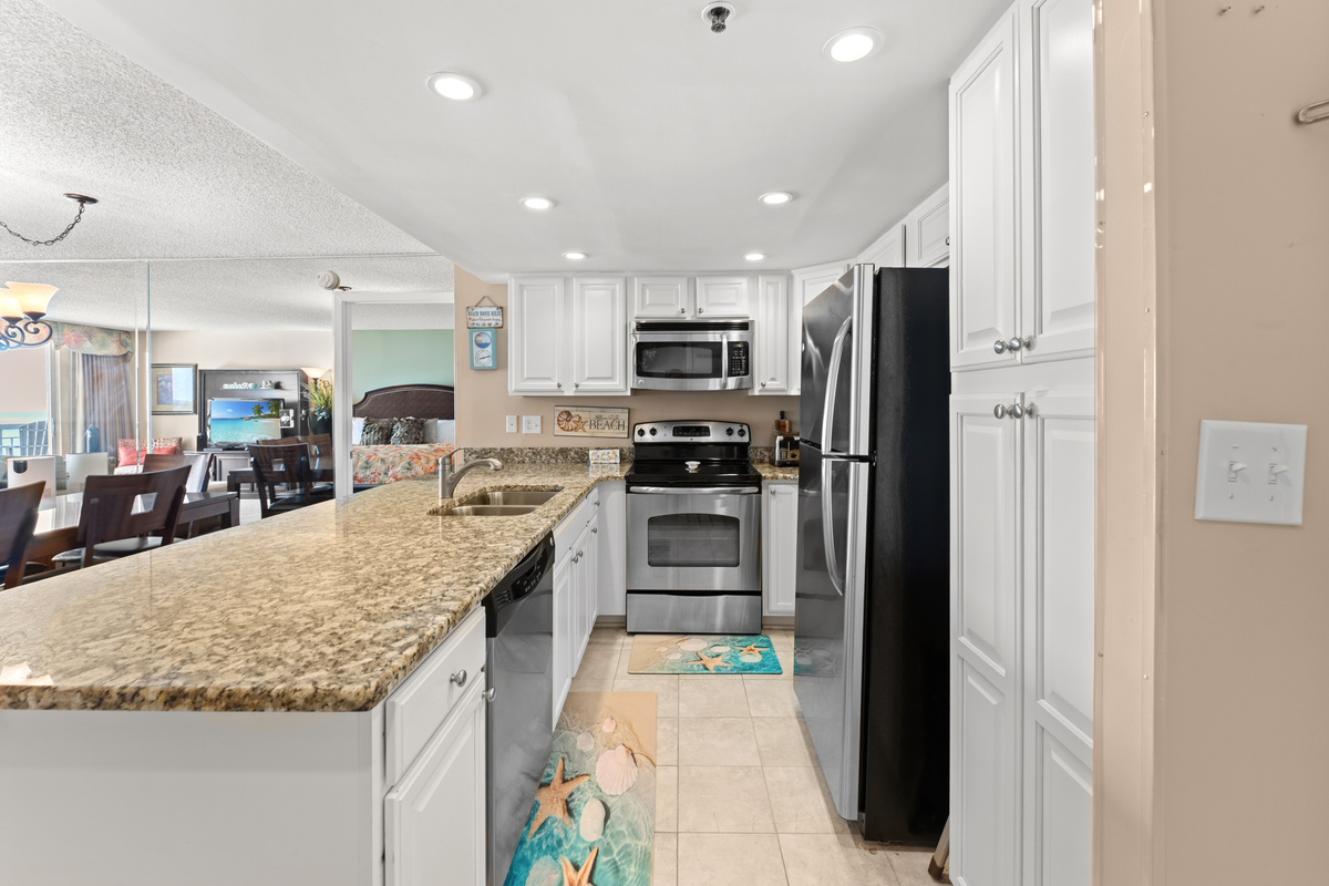 Lovely kitchen with stainless steel appliances