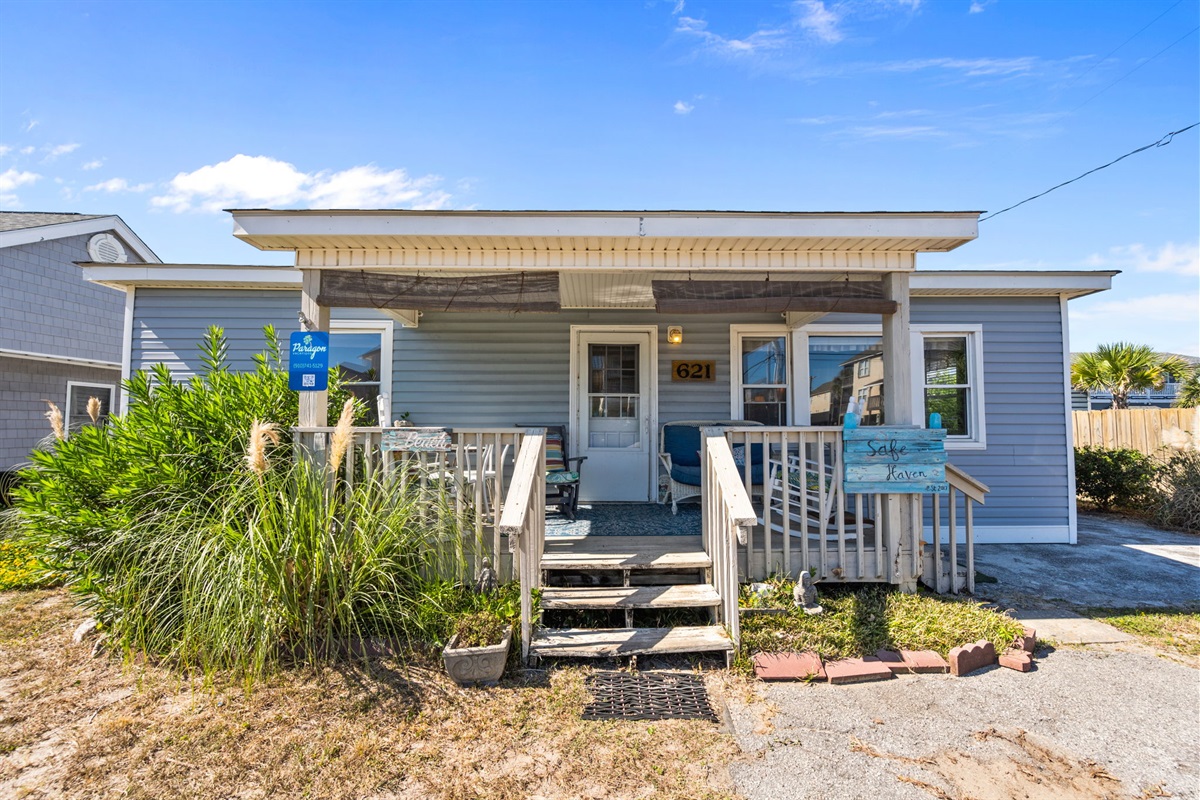 This porch is ideal for soaking in the ocean breeze